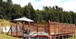Parcela con 3 Cabañas 5000m2 Piscina en Panguipulli